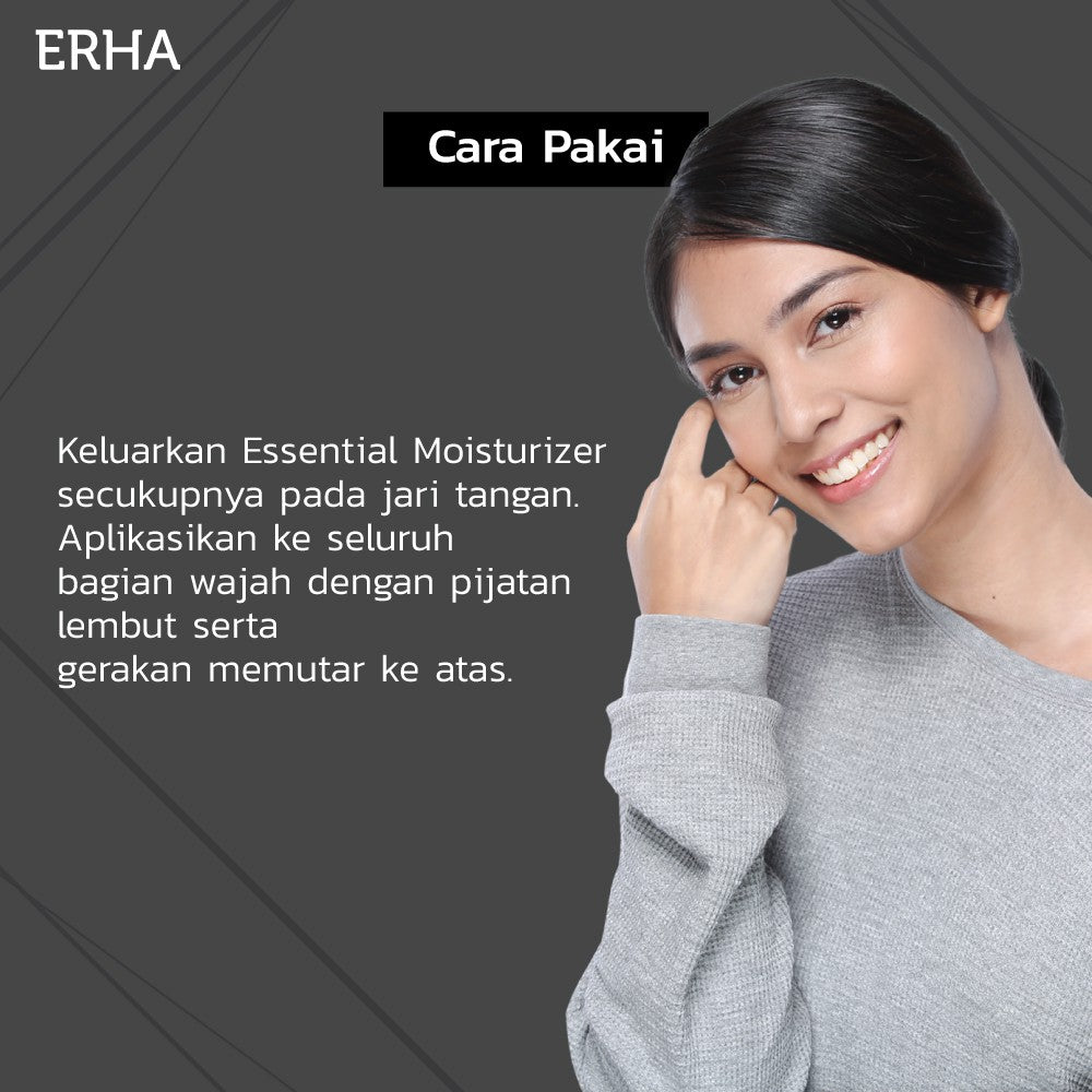 ERHA Essential Moisturizer 30g - Pelembab Wajah Anti Penuaan Untuk Semua Jenis Kulit