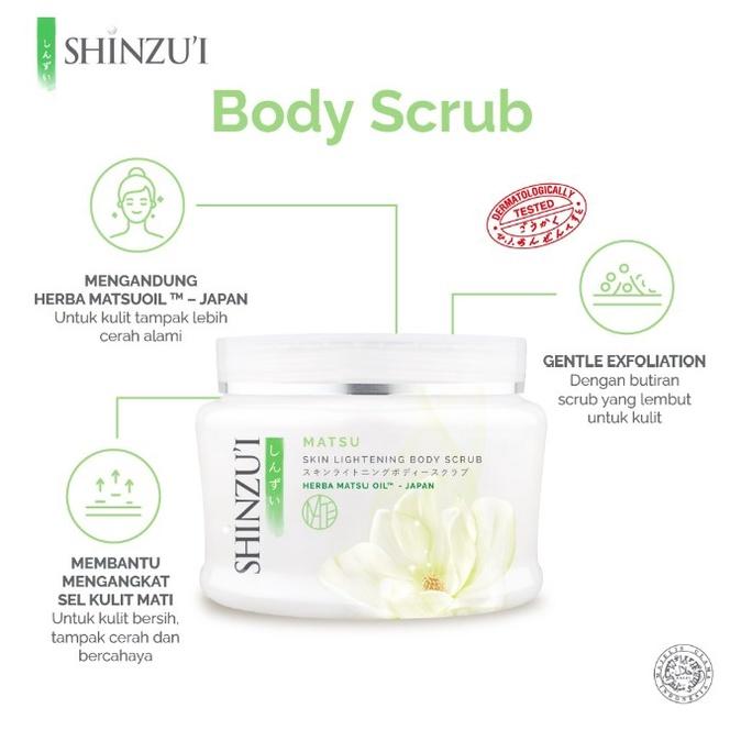 Shinzui Skin Lightening Body Scrub 120g / 200g – Kirei / Matsu / Hana / Kensho / Myori – Brightening Lulur Scrub