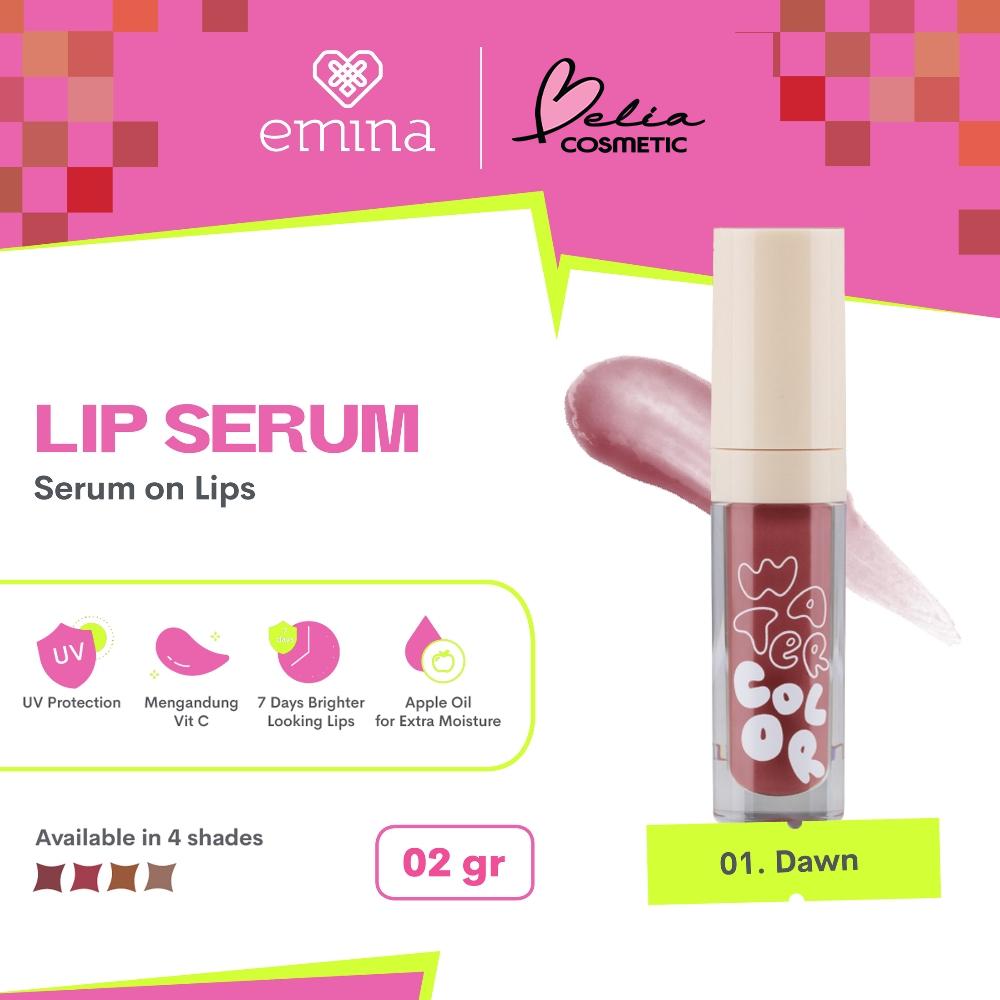 Emina Watercolor Glow Lip Serum | Tinted Lip Care | Brightens in 7 Days