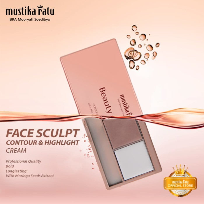 Mustika Ratu Beauty Queen Kosmetik Wajah Contour & Highlight Cream