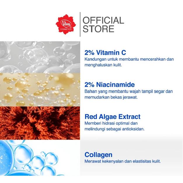 Viva Serum 20ml – Gold Whitening / Vitamin C Collagen – Brightening & Nourishing Face Serum (NEW)