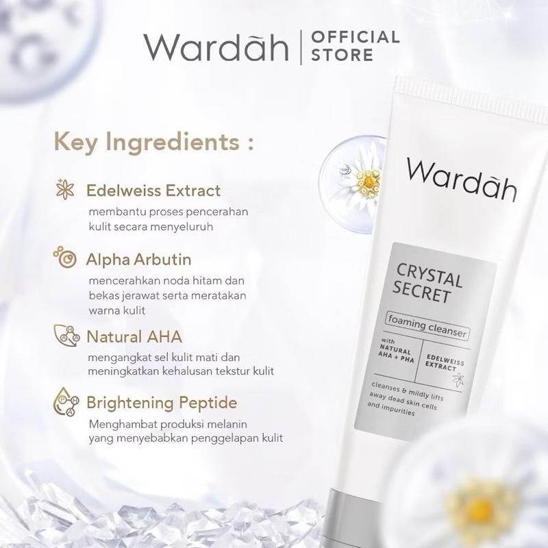 CrystalGlow Bright Foaming Cleanser by Wardah – 100ml
