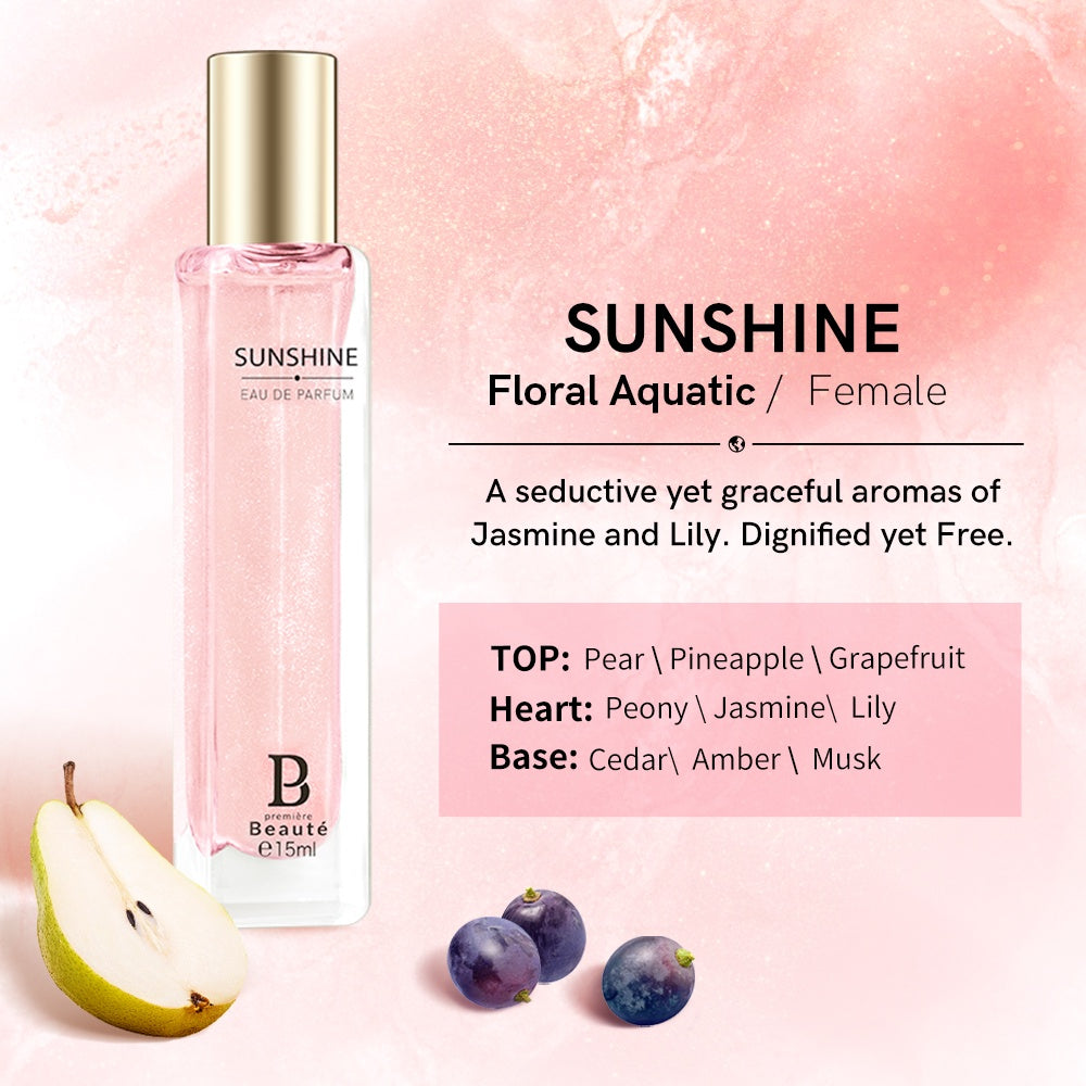 PREMIERE BEAUTE perfume Wanita Sunshine 15ml/50ml Fashion Neon Eau De Parfum Tahan Lama EDP 24 jam