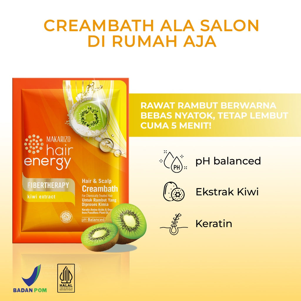 Makarizo Hair Energy Hair & Scalp Creambath Kiwi 60 mL