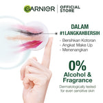 Garnier Micellar Water Pink & Oil Infused- 400 ml Twinpack - Pembersih Wajah & Makeup kulit sensitif | Gentle Cleanser/ No Rinse