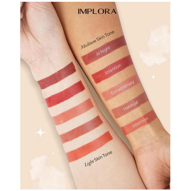 Implora Day to Day Lip Bullet – Multi-Use Lipstick, Blush & Eyeshadow Stick