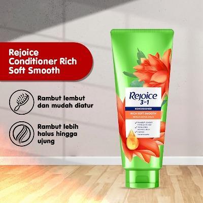 Rejoice Rich Smooth & Soft Conditioner – 150ml Instant Smoothness | Long-Lasting Soft Hair | Fresh Floral Scent