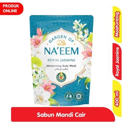 Garden of Naeem Royal Jasmine Body Wash – Refill 400ml | Gentle Floral Cleanser with Calming Jasmine Scent | Daily Hydration & Freshness for All Skin Types