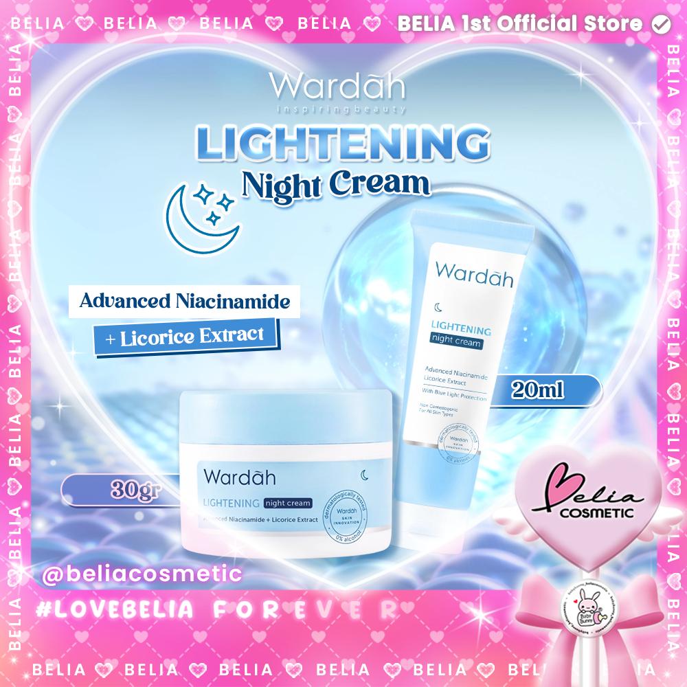 WARDAH Lightening Night Cream – Brightening Moisturizer | Niacinamide ADV | Night Repair