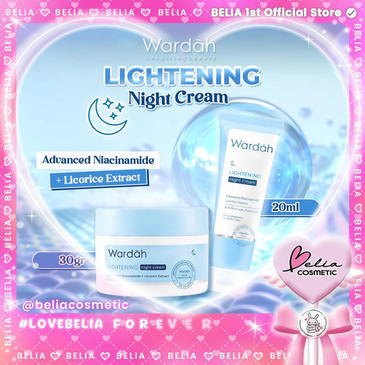 WARDAH Lightening Night Cream – Brightening Moisturizer | Niacinamide ADV | Night Repair