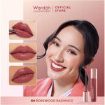 Wardah Glasting Liquid Lip Glass Hi-Pigmented LipCream Lipstick Glass Color Ringan Transferproof NEW!