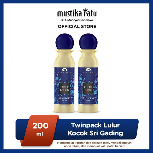 Ratu Mas Twinpack Lulur Kocok Sri Gading 200ml Mustika Ratu