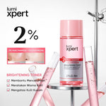 Lumixpert 2% Niacinamide Brightening Toner Mencerahkan warna kulit, mengurangi tampilan kusam Menghidrasi kulit secara mendalam