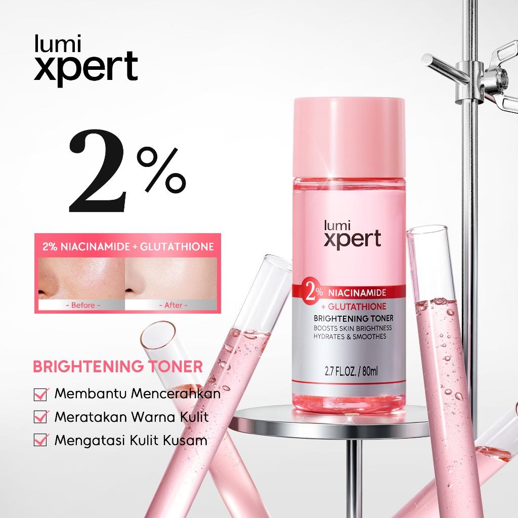 Lumixpert 2% Niacinamide Brightening Toner Mencerahkan warna kulit, mengurangi tampilan kusam Menghidrasi kulit secara mendalam
