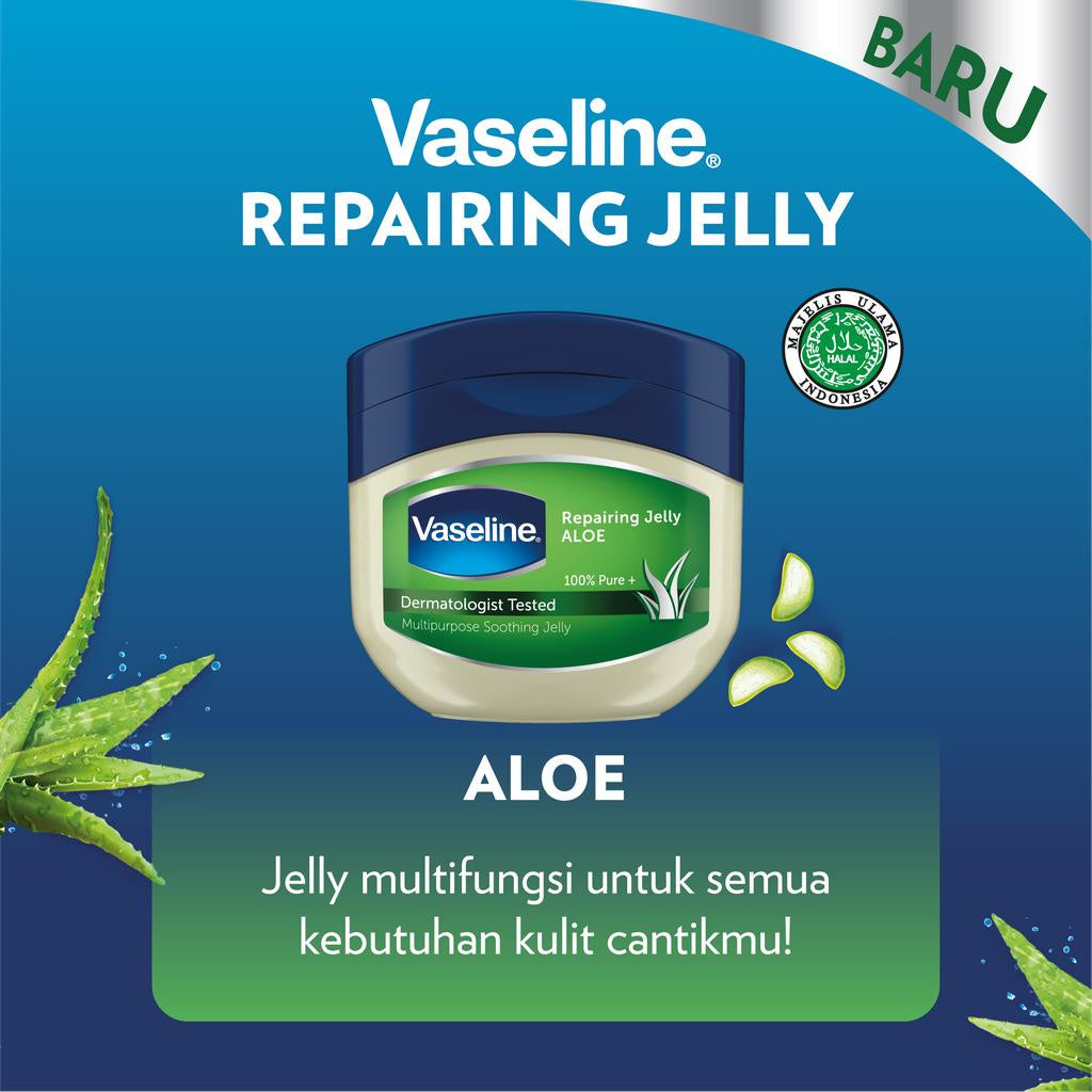 Vaseline Multi Purpose Repairing Jelly Aloe 50 Ml - Twin Pack