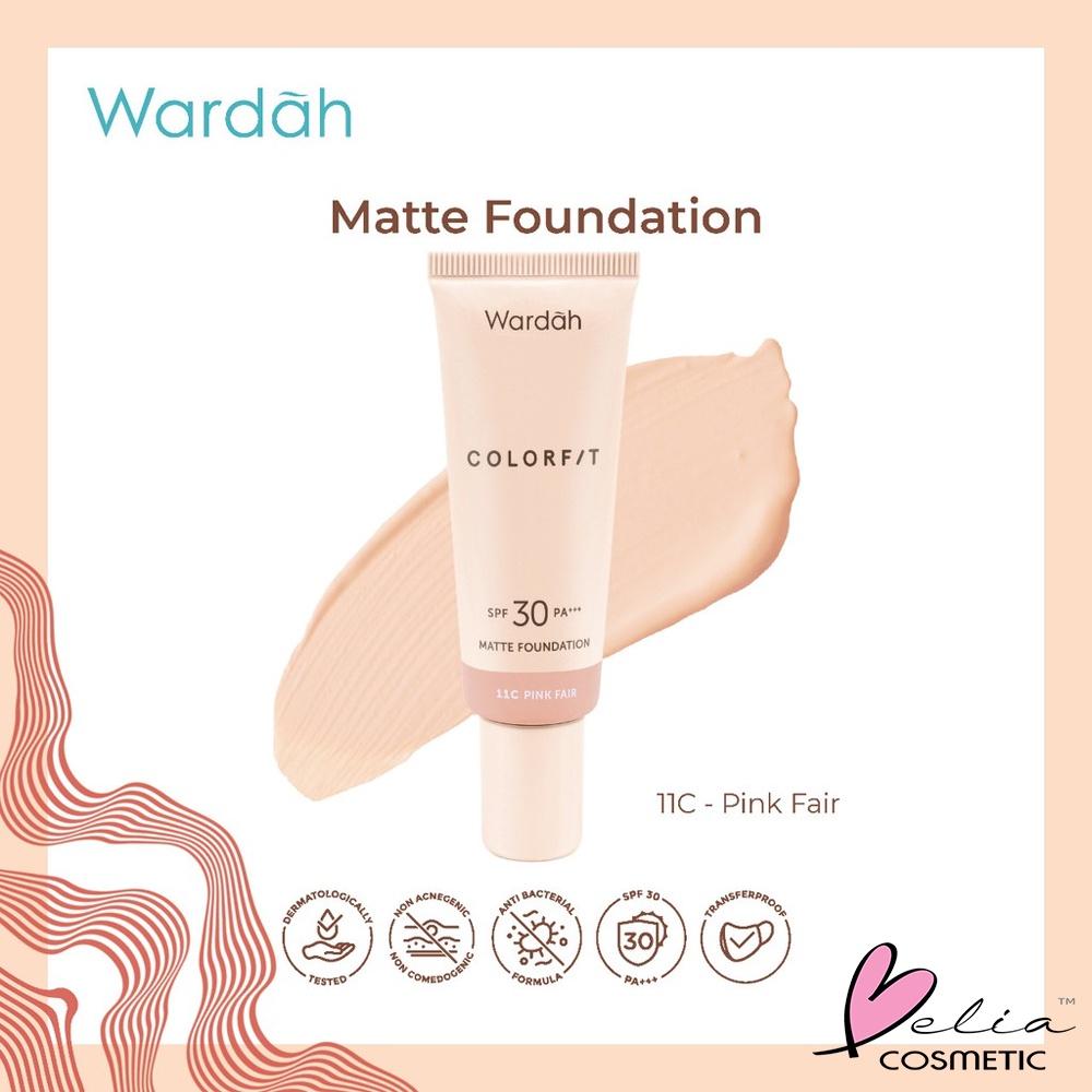 WARDAH Colorfit Matte Foundation 25ml – SPF 30 PA+++ | Long-Lasting Matte Base