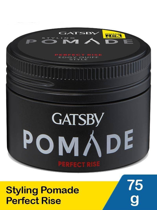 Gatsby Styling Pomade Perfect Rise 75g – Strong Hold, Natural Shine & Classic Volume for Men