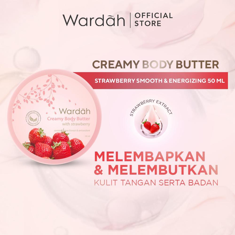 Wardah Creamy Body Butter 50ml | Deep Moisture with Vitamin E – Soft & Nourished Skin – Serba Ada