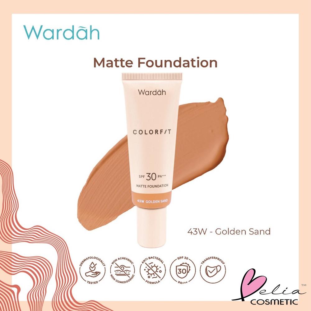 WARDAH Colorfit Matte Foundation 25ml – SPF 30 PA+++ | Long-Lasting Matte Base