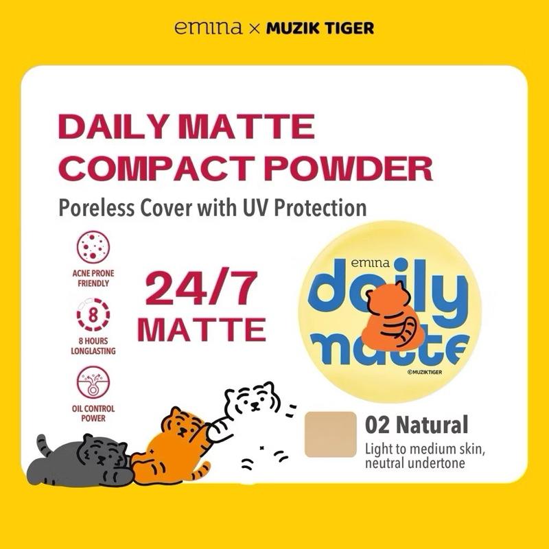 Emina VelvetTouch Daily Matte Compact - 11g Shine-Free Finish