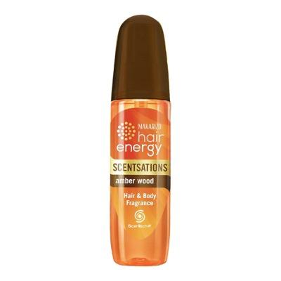 Makarizo Hair Energy Scentsations Hair Fragrance Amber Wood 100ml – Long-Lasting Hair Perfume with Elegant Woody Aroma