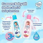 Cussons BABY OIL 100 (50+50) / 200 (100+100) ml Wangi Lembut Mild Gentle Soft Smooth
