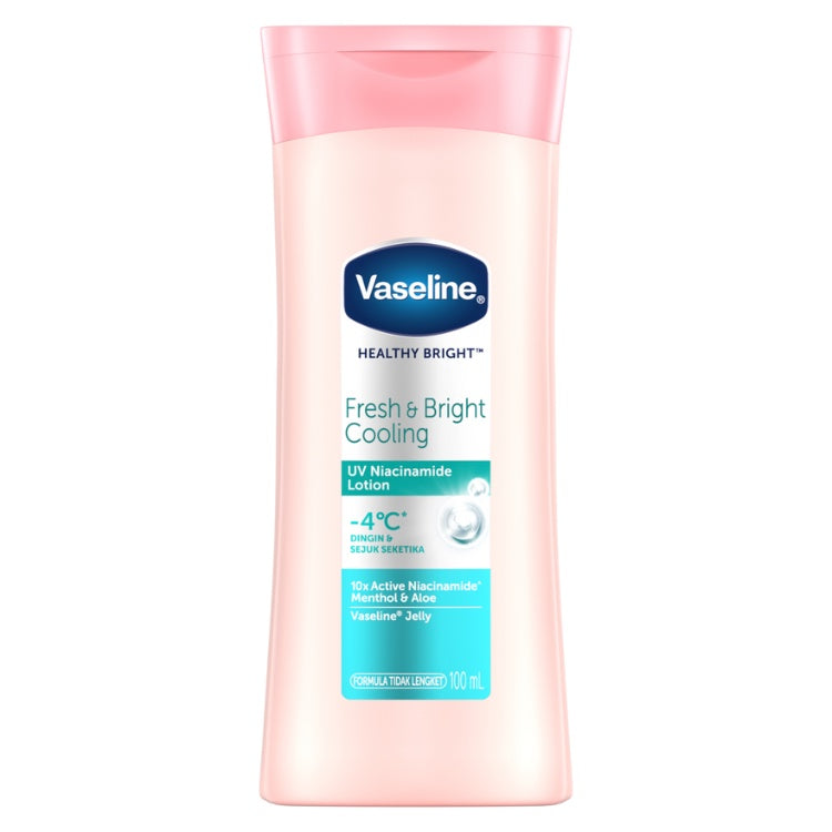 Vaseline Lotion Healthy Bright Fresh & Bright Cooling 100ml Twin Pack