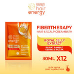 PAKET ISI 12 - Makarizo Hair Energy Fibertherapy Hair & Scalp Creambath Royal Jelly 30 gr
