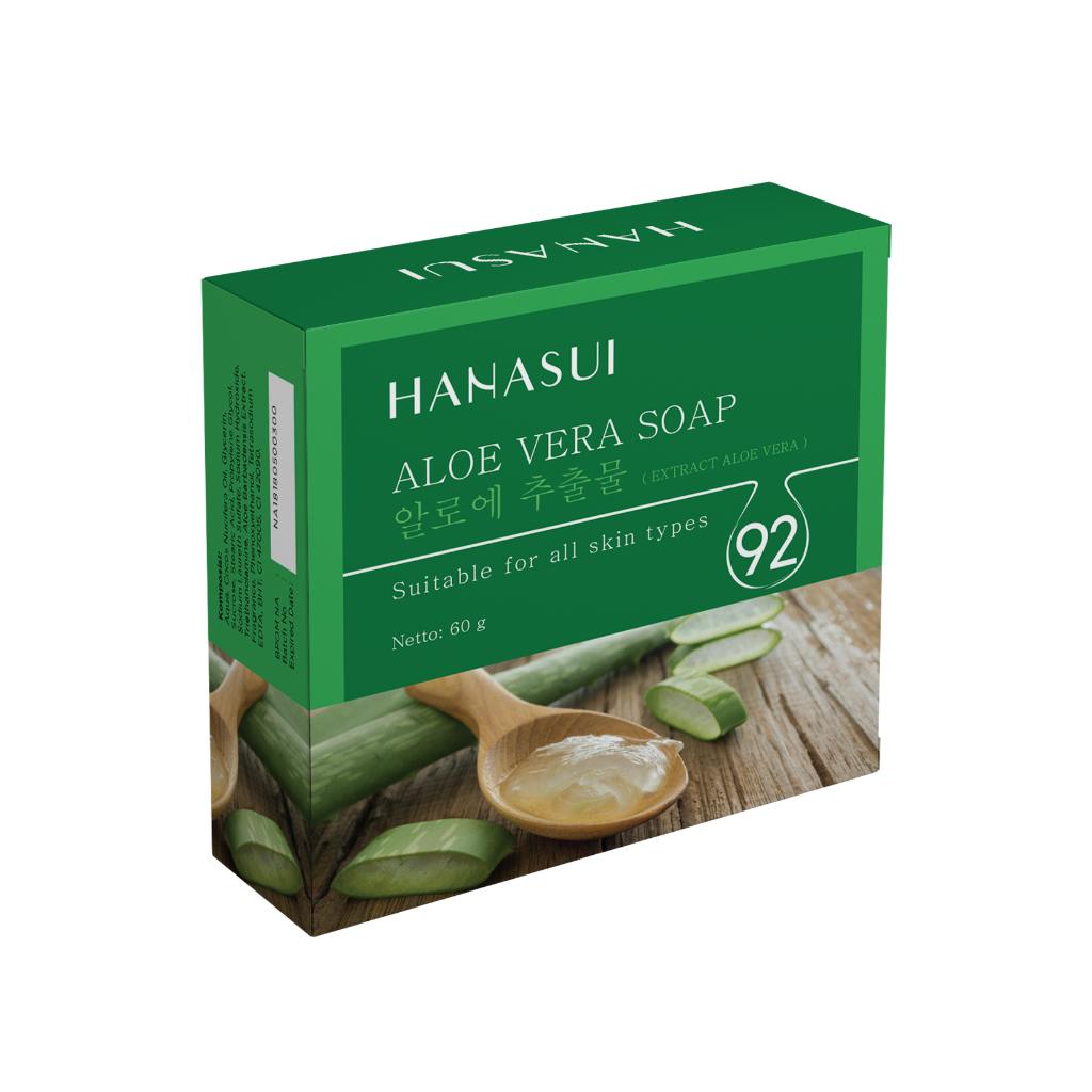 HANASUI Whitening Bar Soap | White Rice / Bamboo Charcoal / Aloe Vera