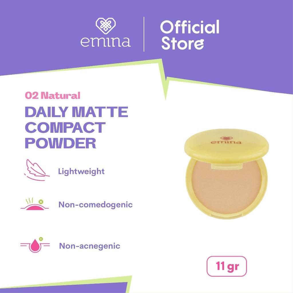 Emina Team Matte Set: BB Cream + Compact Powder 02 Natural for Shine-Free Flawless Look All Day