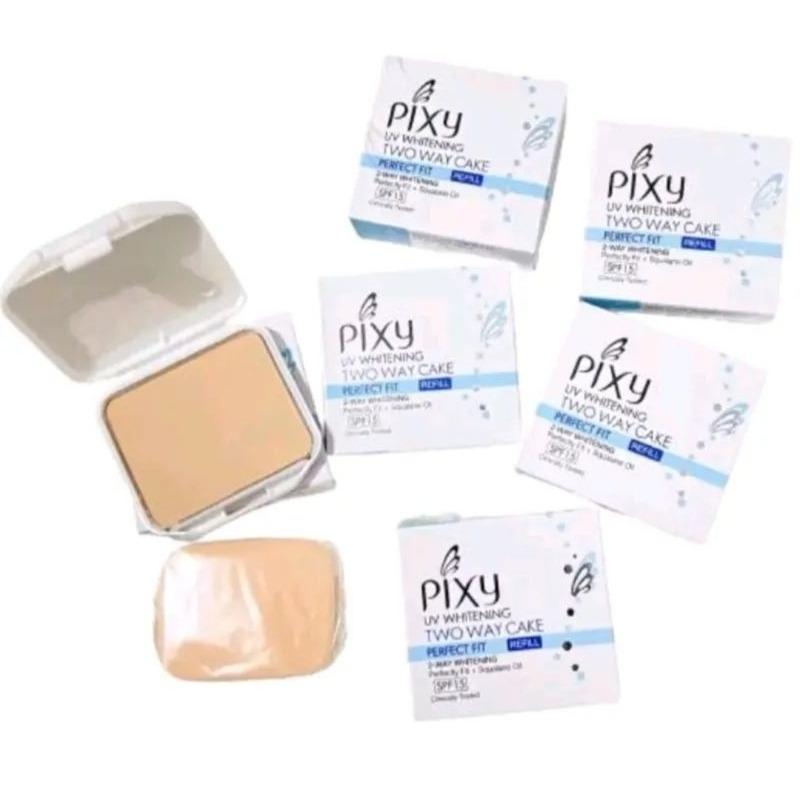 Pixy Two Way Cake Perfect Fit Refill Natural White 12.2g | Smooth Matte Finish for Bright Skin