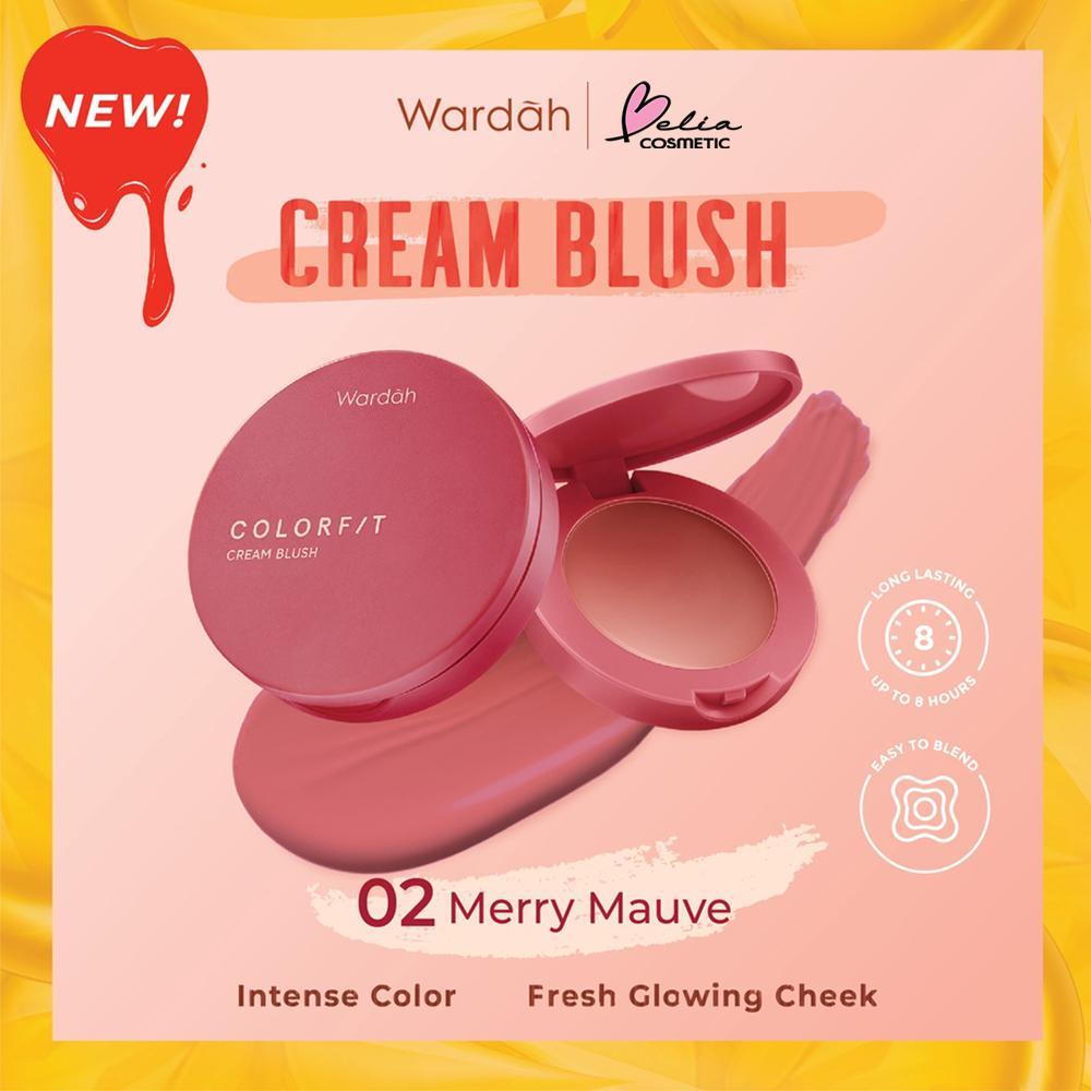 WARDAH Colorfit Cream Blush 3g – Soft, Buildable Color for Natural Glow