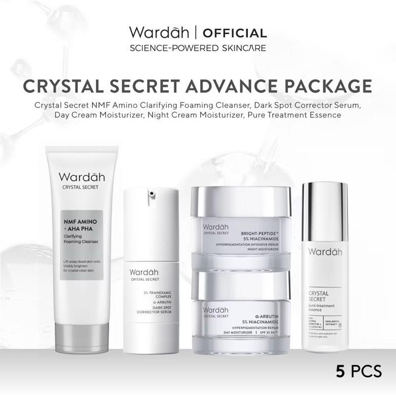 Celebrate Mom: Wardah Crystal Secret Full Skincare Kit – Limited Edition