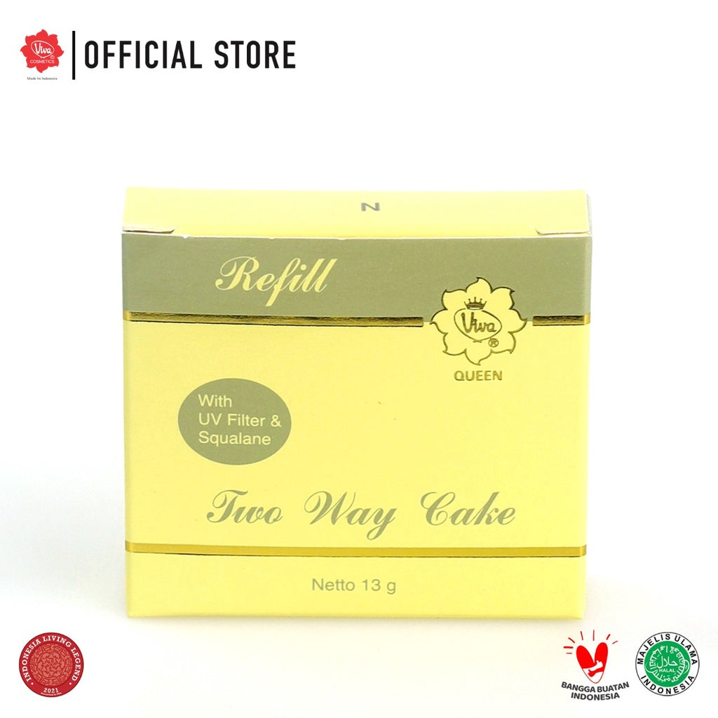 Viva Queen Refill Two Way Cake (UV FILTER) - tersedia 5 varian warna - 13 gr