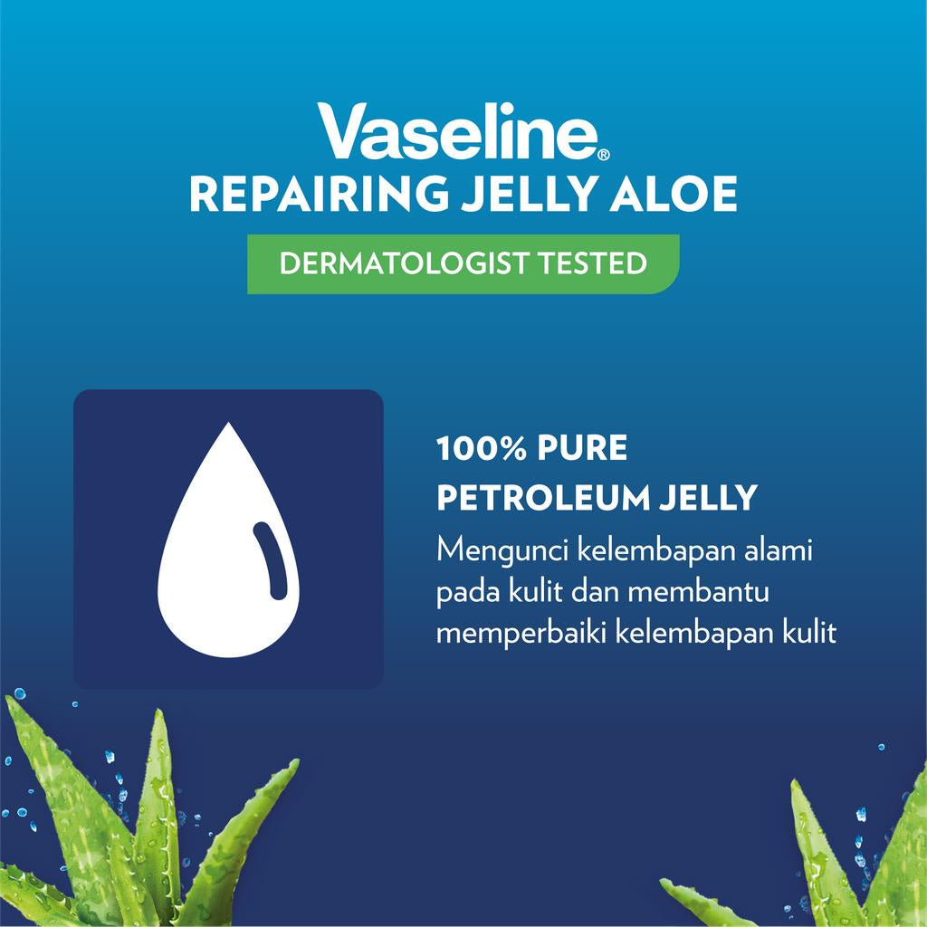 Vaseline Multi Purpose Repairing Jelly Aloe 50 Ml - Twin Pack