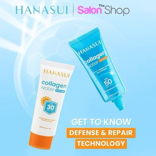 Hanasui Collagen Water Sunscreen SPF 50 – Hydrating Sun Protection for Radiant Skin (30ml)