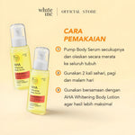 [100ml] WHITE INC AHA Body Serum for Whitening & Moisturizing | Hand Body Serum for Brightening and Maintaining the Skin Barrier