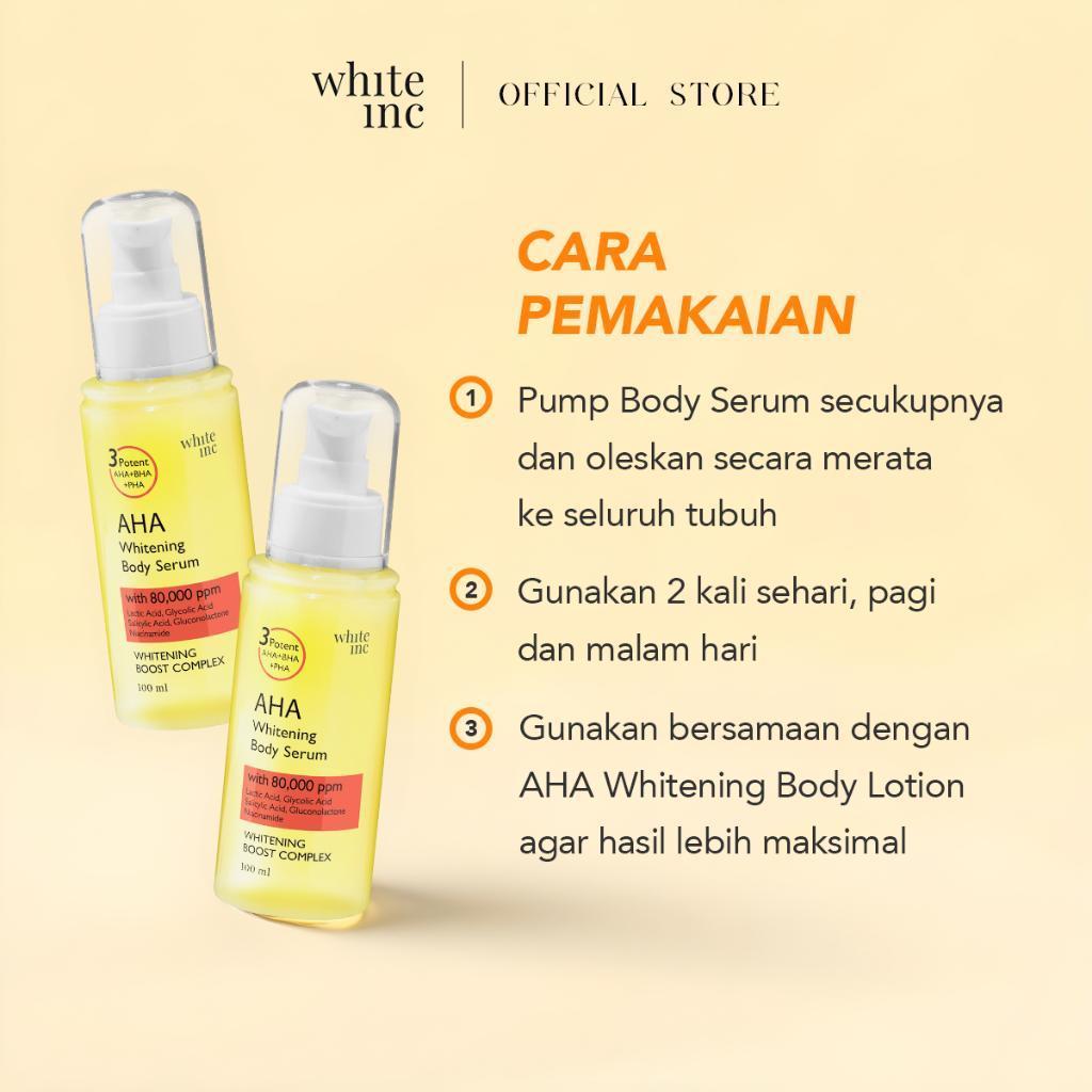 [100ml] WHITE INC AHA Body Serum for Whitening & Moisturizing | Hand Body Serum for Brightening and Maintaining the Skin Barrier