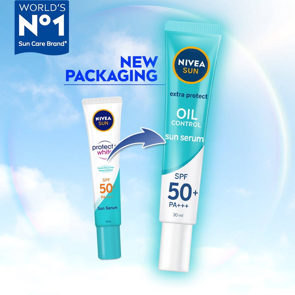 NIVEA SUN Face Serum Oil Control SPF50 PA+++ + Micellar Water Oil & Acne Care