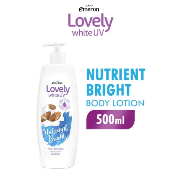 Emeron Lovely Natural / White UV Hand Body Lotion 400 ml Deep Caring / Nourishing / Glow / Moisture / Nourish / Smooth Bright