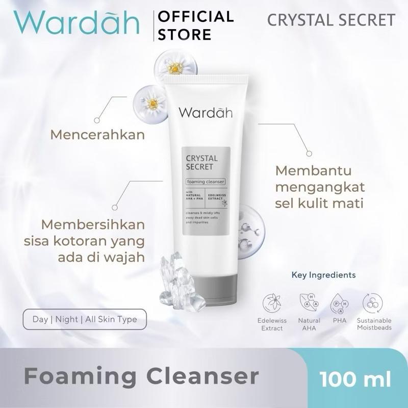 CrystalGlow Bright Foaming Cleanser by Wardah – 100ml