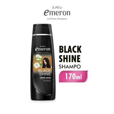Emeron Black Shine Shampoo with Urang Aring 170ml – For Shiny, Healthy Black Hair