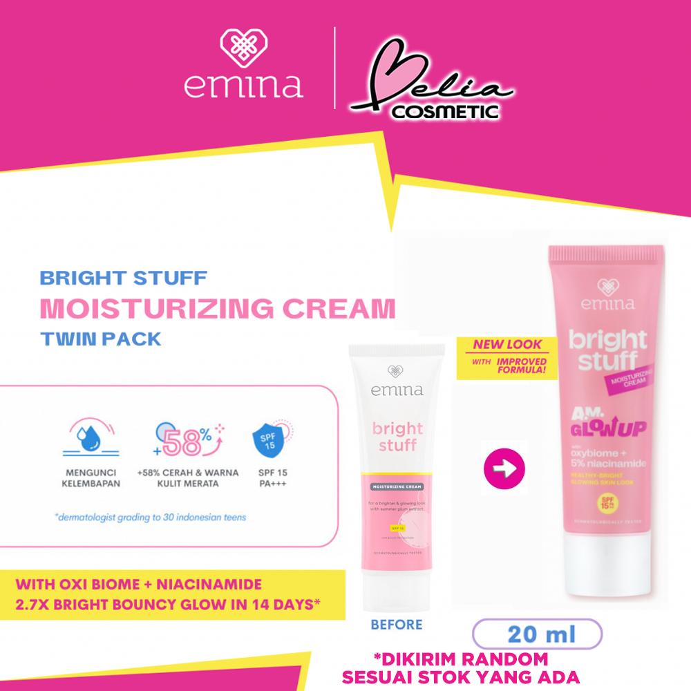 Emina Bright Stuff Skincare Set | Acne-Prone Skin | Face Wash - Toner - Serum - Moisturizer - Tone Up Cream
