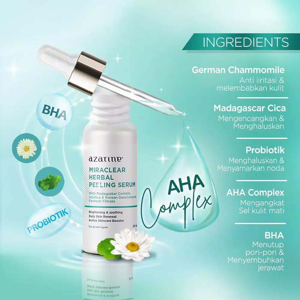 Azarine Herbal Essential Series - Peeling Serum Hydrasoothe Sunscreen Gel Sleeping Mask with Aloe Vera & Micellar Water