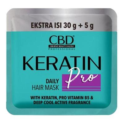 CBD Keratin Pro Hair Mask Sachet 30 + 5 g | Deep Repair & Shine Boost for Damaged Hair