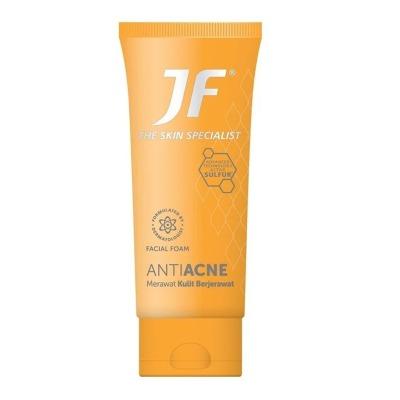 JF Sulfur Facial Cleanser Foam – Anti-Acne Face Wash for Oily & Acne-Prone Skin (70g)