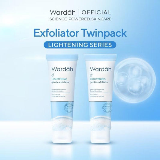 [TWINPACK] Wardah Gentle Face Scrub with Niacinamide – 2x50ml Brightening Exfoliator