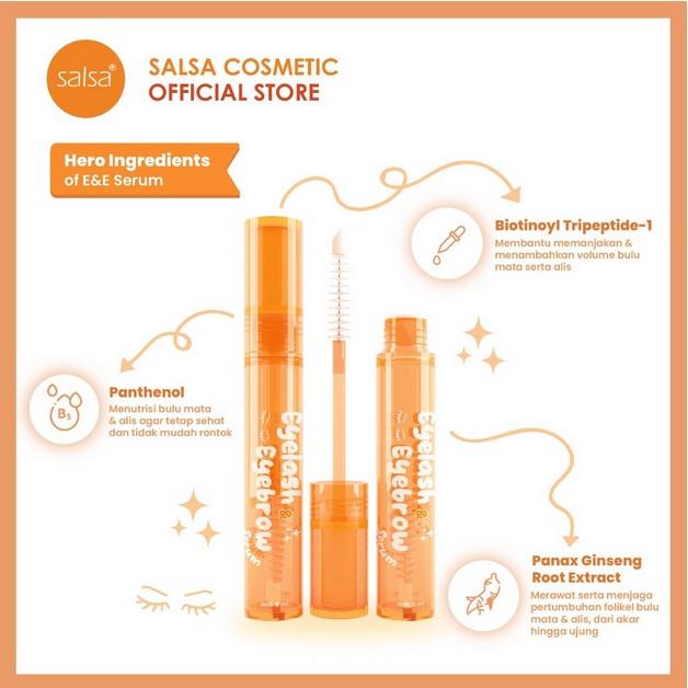 Salsa Eyelash & Eyebrow Serum – Fast Growth Serum for Thicker Lashes and Brows