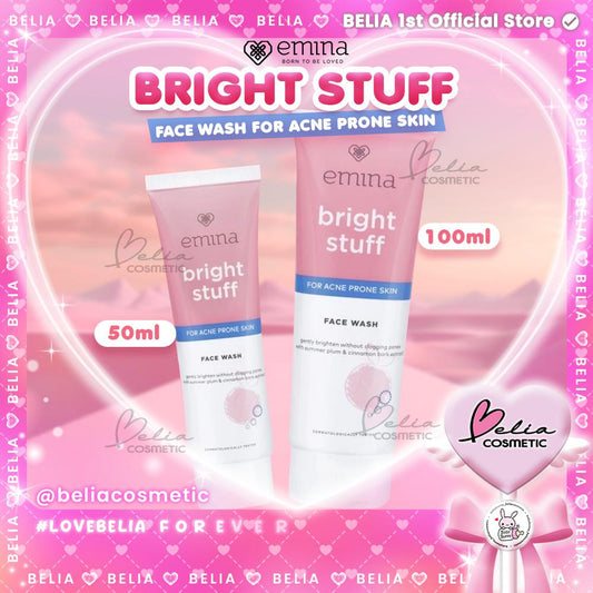 Emina Bright Clear Acne Face Wash | Gentle Cleanser for Acne-Prone Skin | 50ml / 100ml