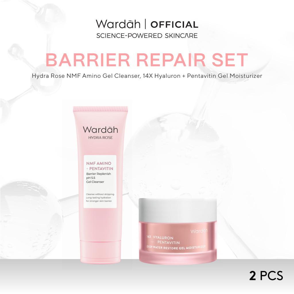Wardah Official Bright Skin Set - 2 pcs Skincare Solution Set with Lightening Whip Facial Foam & Day Cream Advanced Niacinamide for Healthy Glowing Skin